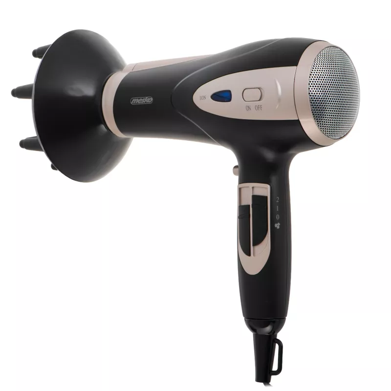Adler Mesko MS 2287 sušič vlasov 2400 W čierna, šampanská