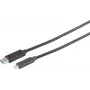 USB-A adaptérový kábel ShiverPeaks 30-38085 USB-C 3.2 5G 15 m
