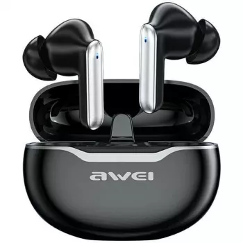 Awei slúchadlá Bluetooth 5.3 T50 TWS nabíjacie puzdro /čierna