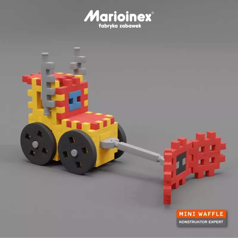 Stavebnica Marioinex Mini Waffle Constructor – 141 dielov, viacfarebná, pre deti od 5 rokov