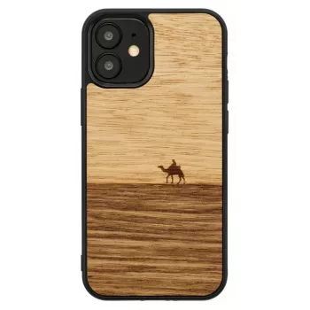 Ochranné puzdro Man and Wood pre iPhone 12 mini — Terra čierna
