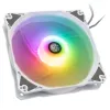 120mm PWM skriňový ventilátor pack BitsPower Notos RGB — biely, balenie 5 ks (BPTA-FX1812NTWH-5)
