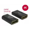 DELOCK adaptér High Speed HDMI s Ethernet – HDMI-A konektor samica > HDMI-A konektor samica 4K gender changer čierny