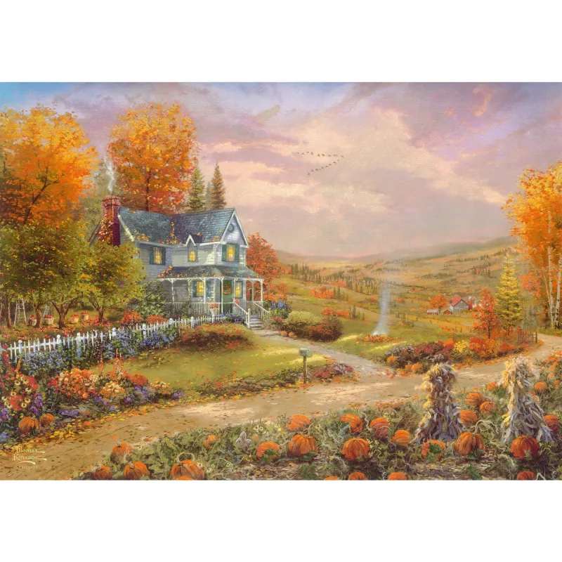 Thomas Kinkade Studios: Herbst in Apple Hill, puzzle 500 dielov