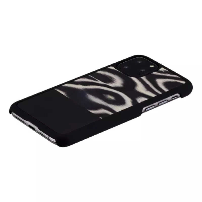 Puzdro na smartphone man and wood pre iPhone 11 Pro – leopard čierne ochranné puzdro