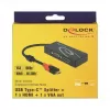 USB grafický adaptér DeLOCK 87730 3840 x 2160 pixelov čierny