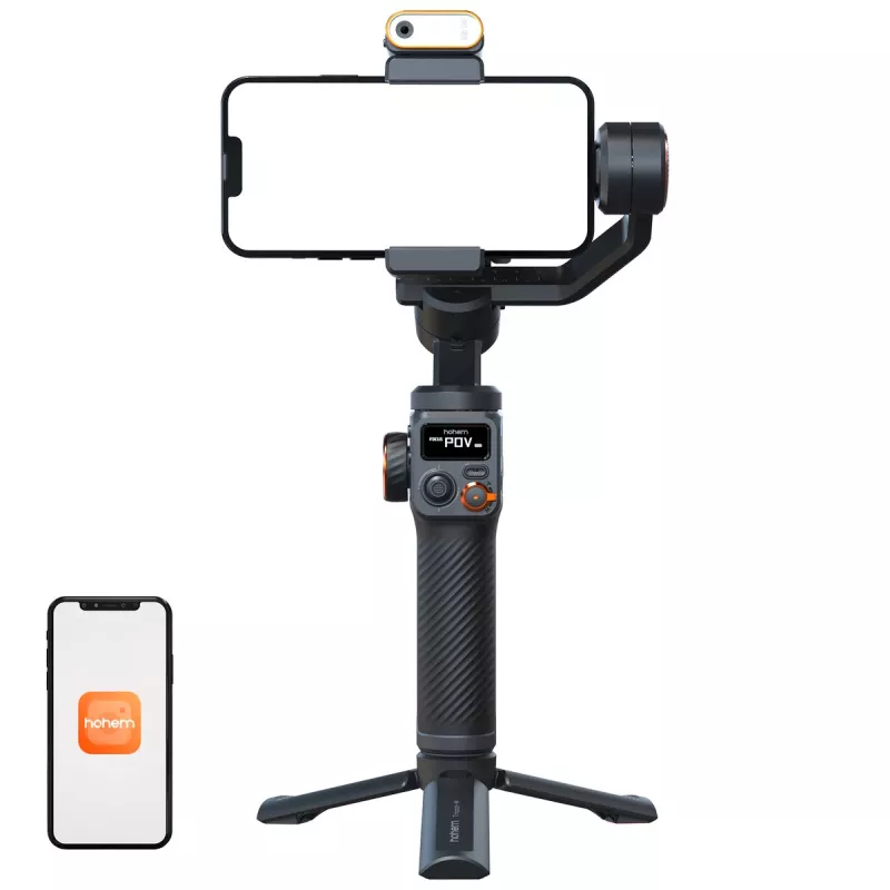 Stabilizátor pre smartfón a kameru Hohem iSteady M6 Kit čierny 2600 mAh