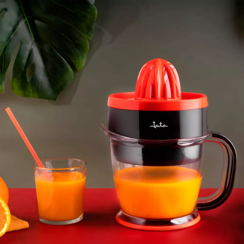 Elektrický lis na citrusy JATA JEEX1422 1,2 L 40 W čierna červená transparentná