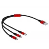 Delock 3-in-1 nabíjací kábel - 30 cm