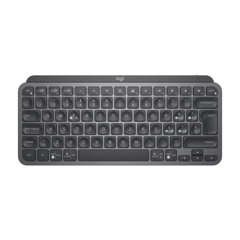 Logitech MX Keys Mini for Business - klávesnica - podsvietená - bezdrôtová - Bluetooth LE - QWERTY - talianska - grafitová