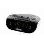 Rádiobudík s LED alarmom, Eltra, 127x53x98 mm, sivá/biela