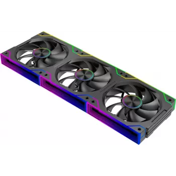 Xilence XPF360.ARGB 120mm ARGB sada ventilátorov do skrine – balenie 3 ks, čierna