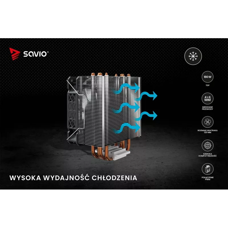 SAVIO VORTEX X2 Chladič procesora