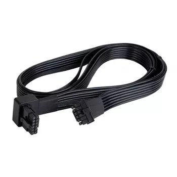 SilverStone SST-PP14-90 kábel 12VHPWR, 90 stupňov, 650 mm, čierny