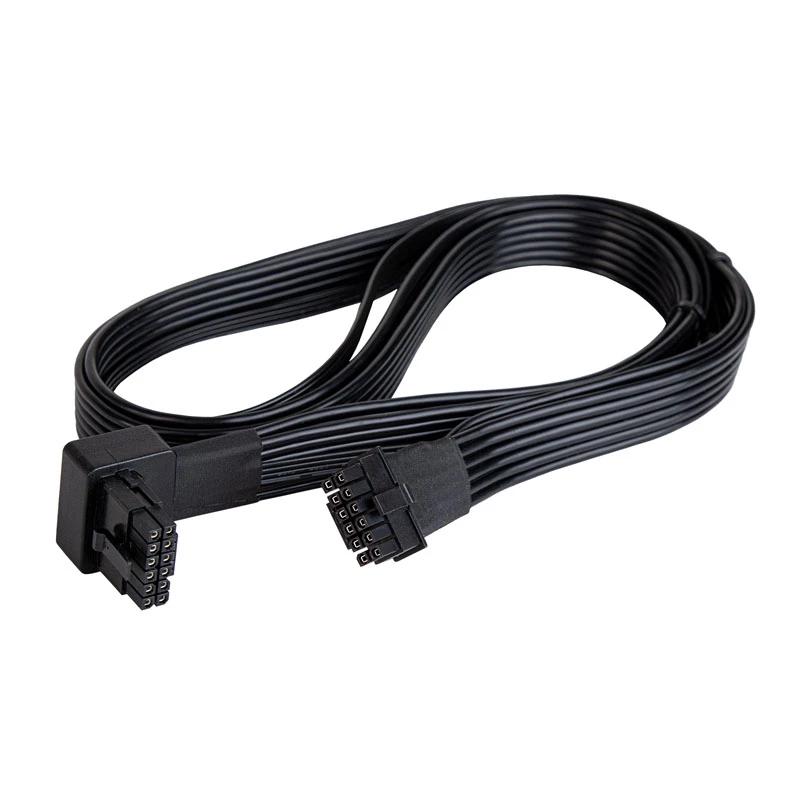 SilverStone SST-PP14-90 kábel 12VHPWR, 90 stupňov, 650 mm, čierny