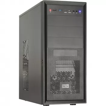 Počítačová skriňa Inter-Tech ATX IT-8862 Plaid, farba čierna
