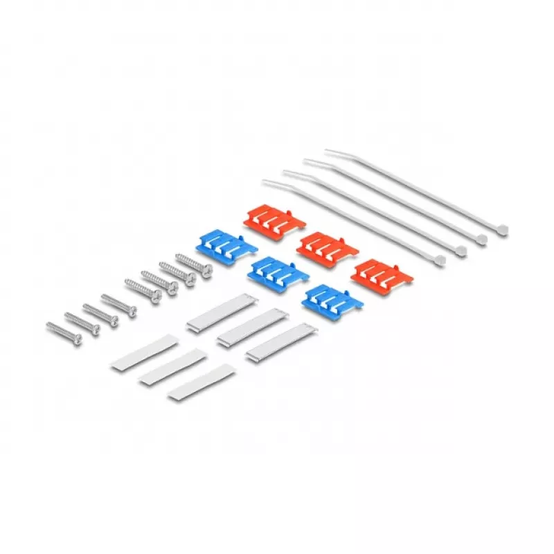 DeLOCK 67052 Keystone nástenné puzdro pre optické moduly, 6-port, biele