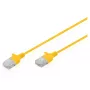 Patch kábel DIGITUS CAT6 U-UTP tenký, 2 m, žltý