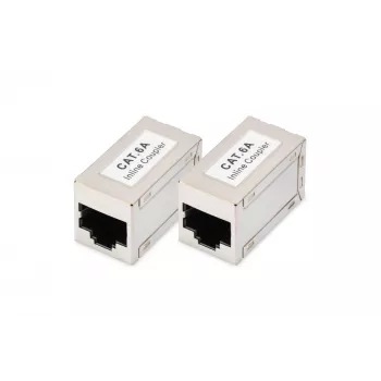 Digitus CAT 6A modulárne spojky tienené 2 kusy RJ-45 zlaté kontakty