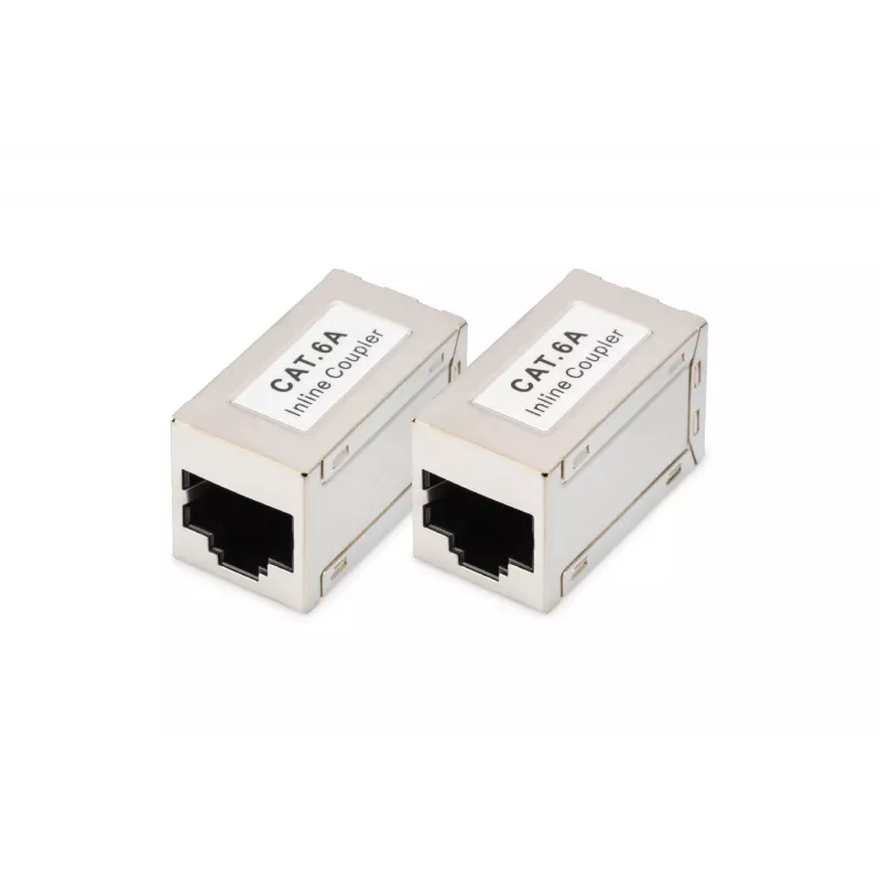 Digitus CAT 6A modulárne spojky tienené 2 kusy RJ-45 zlaté kontakty