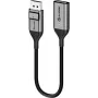 ALOGIC Ultra – video adaptér – DisplayPort samec so zámkom na HDMI samica – 20cm – Space-grau – podpora 4K, aktívny (ULDPHDA-SGR)