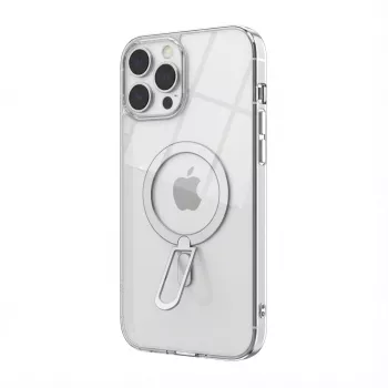 Ochranné puzdro GUAN pre iPhone 16 s 10H tvrdeným sklom, integrovaný stojan, biela