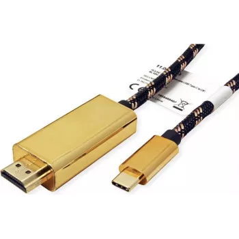ROLINE 11.04.5847 USB grafický adaptér 3840 x 2160 pixelov čierna - zlatá (11.04.5847)