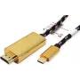 ROLINE 11.04.5847 USB grafický adaptér 3840 x 2160 pixelov čierny - zlatý (11.04.5847)