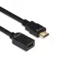 HDMI predlžovací kábel MediaRange MRCS256, HDMI 2.0, 18 Gbit/s, ARC, HDMI Type-A konektor samec na konektor samica, 2 m, čierny