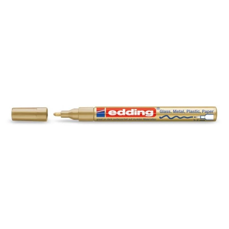Edding 751 zlatý marker zlatý biely 1 mm