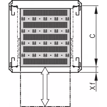 SCHROFF 19SHELF TELE.1U C=500 RAL7021 - rackové príslušenstvo (21130343)