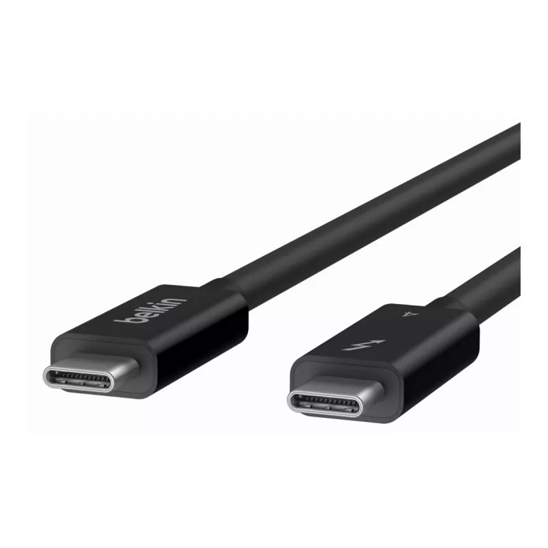 Belkin CONNECT - Thunderbolt kábel - 24 pin USB-C (M) obojstranný na 24 pin USB-C (M) obojstranný - Thunderbolt 4 - 1,0 m - pasívny, USB napájanie (10