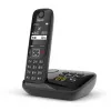 Gigaset AS690A analógový/DECT telefón identifikácia volajúceho čierny