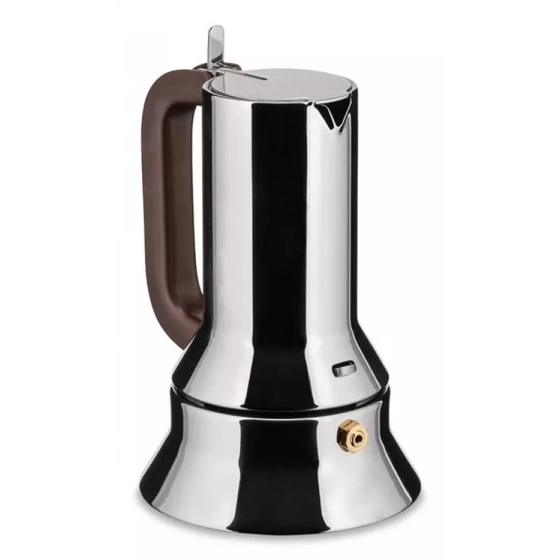 Alessi 9090/3 moka kanvica, 3 šálky, na indukciu, nehrdzavejúca oceľ