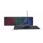 Káblová Full-Size klávesnica s myšou Gembird KBS-UML-01 — USB, QWERTY US, 104 tlačidiel, čierna
