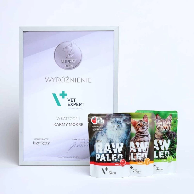 RAW PALEO Adult Cat hovädzie - mokré krmivo pre mačky - 100 g
