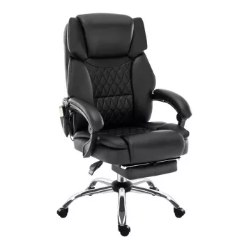 Ergonomická kancelárska otočná stolička mark adler MA-BOSS 6.0, sedadlo z bio kože, výškovo nastaviteľná 47–55 cm, bedrová opierka, Tilt-Dual mechanizmus