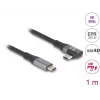 USB kábel DeLOCK 81131 1 m USB-C čierny 40 Gbit/s