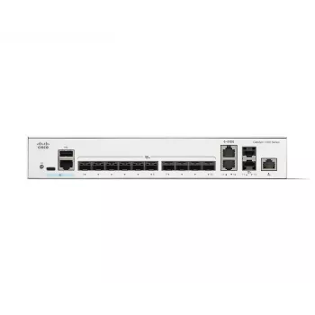 Sieťový switch Cisco Catalyst C1300-12XS Managed L2/L3, 12 x 10Gb SFP+, 240 Gbit/s, 16k MAC, montáž do racku, sivá