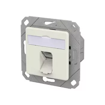 METZ CONNECT zásuvka E-DAT C6A LSA++ 1 port UPk čistá biela