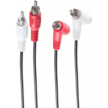 Audio kábel ShiverPeaks BS40121 0,5 m 2 x RCA čierna