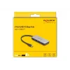 DeLOCK 64261 USB 3.2 Gen 1 Type-C hub 10000 Mbit/s čierny sivý