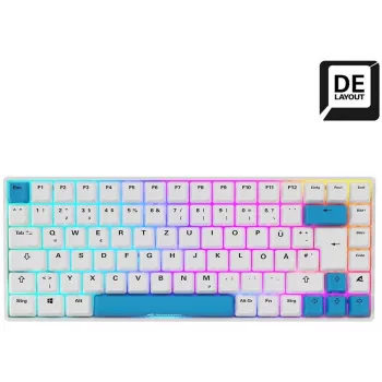 Sharkoon SKILLER SGK50 S3 PBT klávesnica herná USB QWERTZ nemecká biela
