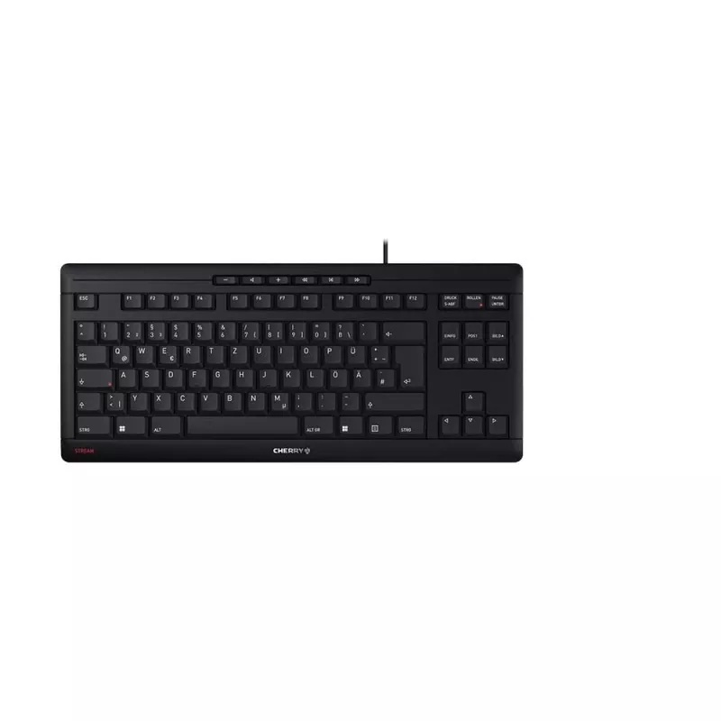 CHERRY STREAM TKL klávesnica univerzálna USB QWERTZ nemecká čierna