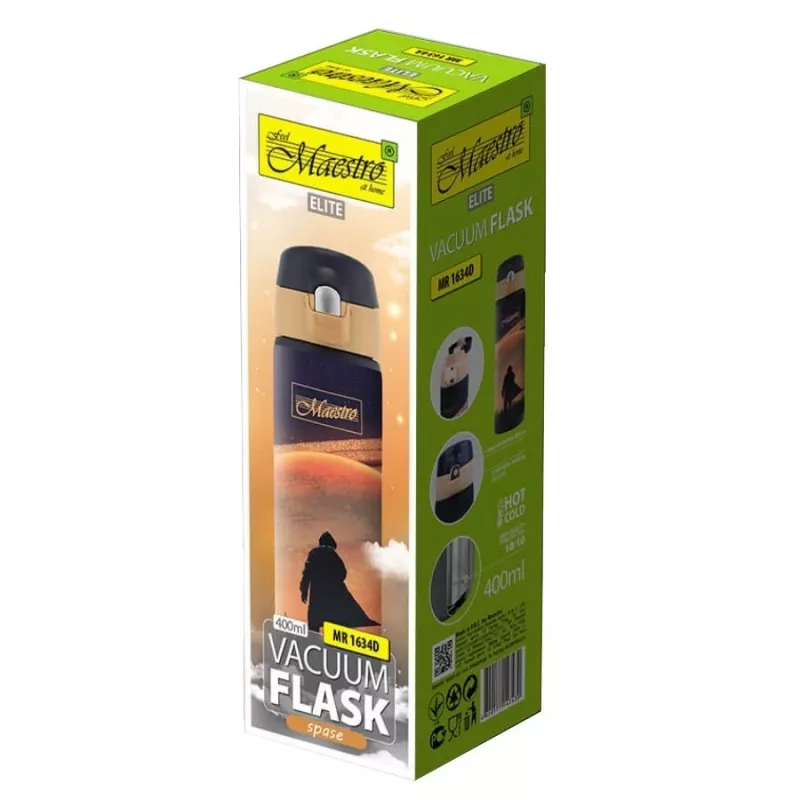 Termohrnček Maestro MR-1634-D 400 ml Space, izolovaná nerezová nádoba na nápoje