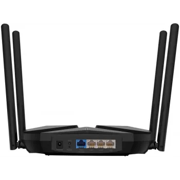 Stolný router MERCUSYS MR85X AX3000 Dualband‑Wi‑Fi 6, 3000 Mbit/s, 4 antény, 3 Gigabit‑LAN porty, čierny