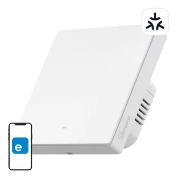 Nástenný Wi‑Fi smart vypínač Sonoff M5-1C-86W 1‑kanálový pre ovládanie jedného obvodu