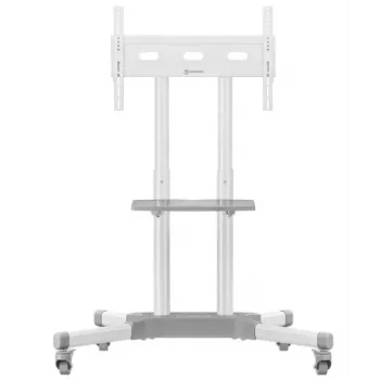 TV stojan ONKRON TS1351-W pre 32–65 palcové televízory, biely, univerzálny podlahový stojan