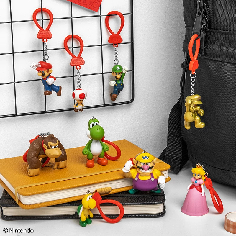 Backpack Buddies sada kľúčeniek Paladone Super Mario CDU s 24 kusmi – rôzne postavy, zberateľský doplnok