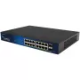 ALLNET 16+2P PoE switch ALL-SG8418PM – 18-portový Gigabit, 16 PoE portov, 2 uplink porty